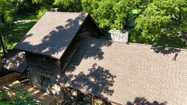 Log Cabin Exterior Restoration in Paragon — sherwin-williams cocoa bean finish