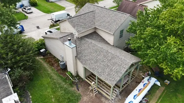 Roof Replacement and Porch Addition in Indianapolis — roofing